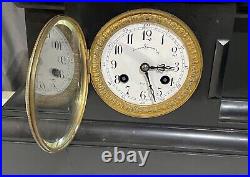 Antique seth thomas adamantine mantle clock 295 G 89C