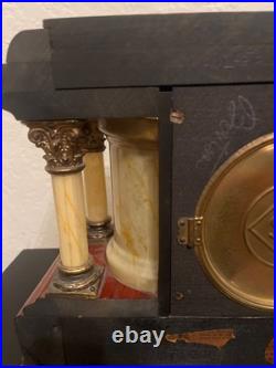 Antique seth thomas mantle clock patented 1880 with key