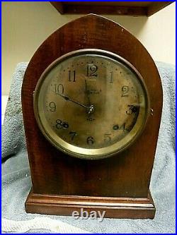 Antique seth thomas sonora chimes clock 5 bells working original serviced