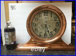 Ashcroft Seth Thomas 12 Dial Shelf Ships Clock With Copper Case