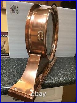 Ashcroft Seth Thomas 12 Dial Shelf Ships Clock With Copper Case