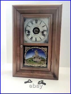 Beautiful Antique 1860s Seth Thomas OGEE Mantle Clock With Alarm WORKS