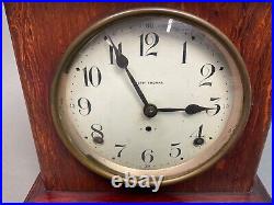 Beautiful Antique Seth Thomas Chime Adamantine RoseWood Mantle Clock with Key Beautiful Antique Seth Thomas Chime Adamantine RoseWood Mantle Clock with Key
