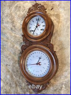 Beautiful Double Dial, Calendar, time, strike Clock, Walnut Case Beautiful Double Dial, Calendar, time, strike Clock, Walnut Case