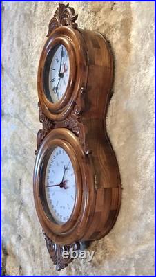 Beautiful Double Dial, Calendar, time, strike Clock, Walnut Case Beautiful Double Dial, Calendar, time, strike Clock, Walnut Case