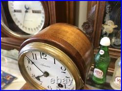 Beautiful Rare Antique Ansonia-old Wood Balloon-beehive Mantle Desk Chime Clock