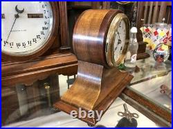 Beautiful Rare Antique Ansonia-old Wood Balloon-beehive Mantle Desk Chime Clock