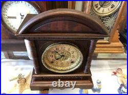 Beautiful Rare Antique Seth Thomas Kentoak Wood City Series Mantle Chime Clock