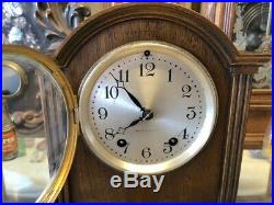 Beautiful Rare Lawrence 1928 Antique Seth Thomas Mahogany Mantle Chime Clock