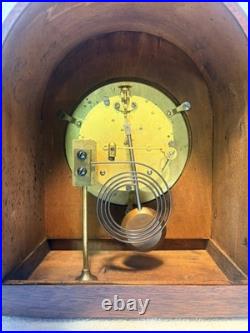 Beautiful Seth Thomas Mantel Mantle Pembroke Ships Bell Clock 1/2 Hour Ca 1921