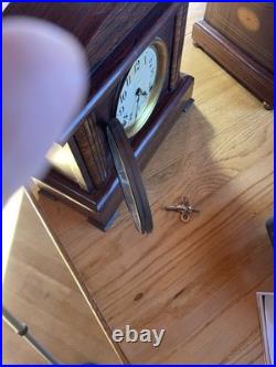 Beautiful Seth Thomas Rosewood Adamantine Scarce 1/2 hour bell strike VIDEO