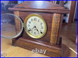 Beautiful Seth Thomas Rosewood Adamantine Scarce 1/2 hour bell strike VIDEO