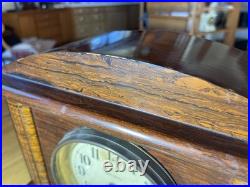 Beautiful Seth Thomas Rosewood Adamantine Scarce 1/2 hour bell strike VIDEO
