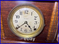 Beautiful Seth Thomas Rosewood Adamantine Scarce 1/2 hour bell strike VIDEO