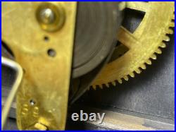 Beautiful Seth Thomas Rosewood Adamantine Scarce 1/2 hour bell strike VIDEO