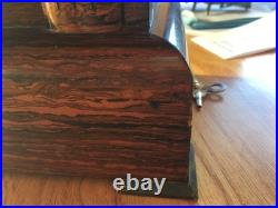 Beautiful Seth Thomas Rosewood Adamantine Scarce 1/2 hour bell strike VIDEO