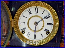 Beautiful Vintage Seth Thomas Adamantine Clock. Late 1800s SERVICED