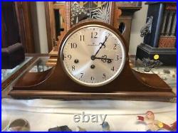 Beautiful Vtg Mahogany Hamilton-german Westminster 1/4 Hour Chime Mantle Clock
