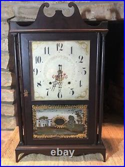 Circa 1820-30's Seth Thomas Pillar And Scroll Mantle Clock For Restoration