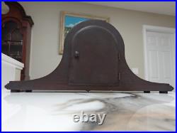Circa 1920 Seth Thomas No. 120 8 Day Time & Strike Mahogany Tambour Mantle Clock