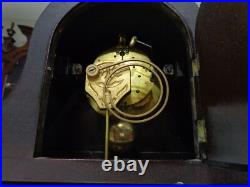 Circa 1920 Seth Thomas No. 120 8 Day Time & Strike Mahogany Tambour Mantle Clock