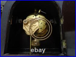 Circa 1920 Seth Thomas No. 120 8 Day Time & Strike Mahogany Tambour Mantle Clock