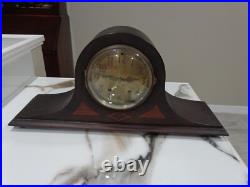 Circa 1920 Seth Thomas No. 120 8 Day Time & Strike Mahogany Tambour Mantle Clock