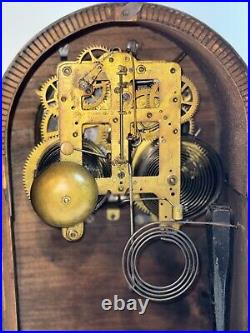 Clock Mantel Seth Thomas BeeHive Circa 1920 With Key & Pendulum Working