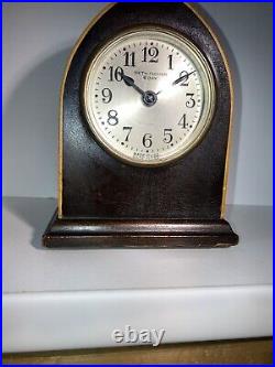 Clock Seth Thomas 8 day clock Como Style 5 inch Antique