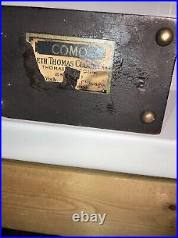 Clock Seth Thomas 8 day clock Como Style 5 inch Antique