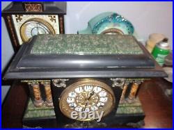 Decent Seth Thomas Adamantine French Style Antique Clock Runs Fine