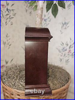 Discontinued Seth Thomas Antique Red Wooden Tabletop Clock, Rare Collectible