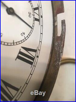 Early Antique Seth Thomas Brass Marine Lever Locomotive Or Ships Clock