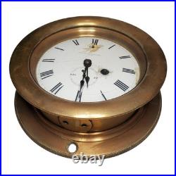 Early Antique Seth Thomas & Sons Brass Ship's Clock