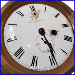 Early Antique Seth Thomas & Sons Brass Ship's Clock