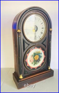 Early Seth Thomas Mantel Clock Key Wind Pendulum Movement Working Condition