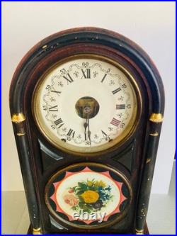 Early Seth Thomas Mantel Clock Key Wind Pendulum Movement Working Condition