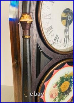 Early Seth Thomas Mantel Clock Key Wind Pendulum Movement Working Condition
