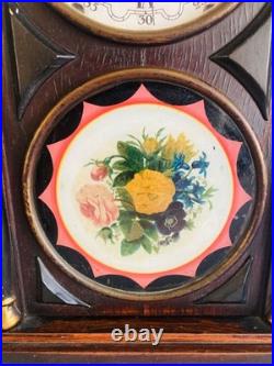 Early Seth Thomas Mantel Clock Key Wind Pendulum Movement Working Condition