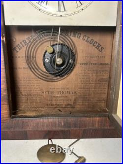 Early Seth Thomas Miniature ROSEWOOD OGEE Mantle Parlor Cottage Clock Early Seth Thomas Miniature ROSEWOOD OGEE Mantle Parlor Cottage Clock