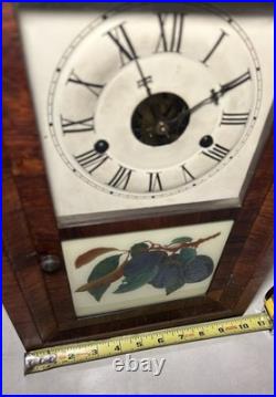 Early Seth Thomas Miniature ROSEWOOD OGEE Mantle Parlor Cottage Clock Early Seth Thomas Miniature ROSEWOOD OGEE Mantle Parlor Cottage Clock