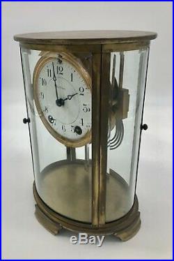 Elegant Antique Seth Thomas Orchid No. 0 Crystal Regulator Mantel Clock, C-1913