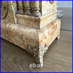 FABULOUS OLD Antique MANTLE CLOCK Seth Thomas Adamantine 1880 Faux Marble