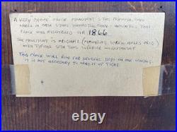 FOR PARTS Antique Seth Thomas Shelf Mantle Clock 1866 Original Movement with Key