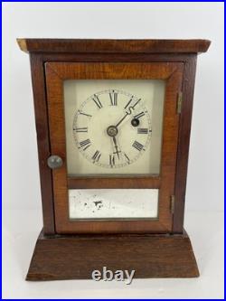 FOR PARTS Antique Seth Thomas Shelf Mantle Clock 1866 Original Movement with Key