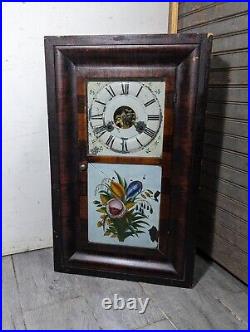 For parts Antique Seth Thomas Ogee Clock Weight Driven B