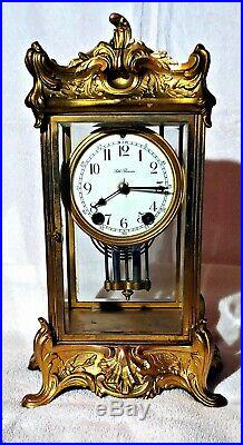 French Style Seth Thomas Antique Mantel Clock Empire