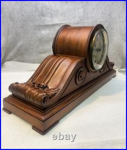 GORGEOUS SETH THOMAS CLOCK TAMBOUR MODEL Ca. 1915 REBUILT, ANTIQUE AND SCARCE