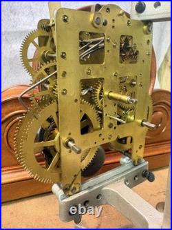 GORGEOUS SETH THOMAS CLOCK TAMBOUR MODEL Ca. 1915 REBUILT, ANTIQUE AND SCARCE