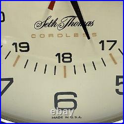 Genuine Vintage Seth Thomas Cordless 24 Hour Manager Clock Talley Industries Co